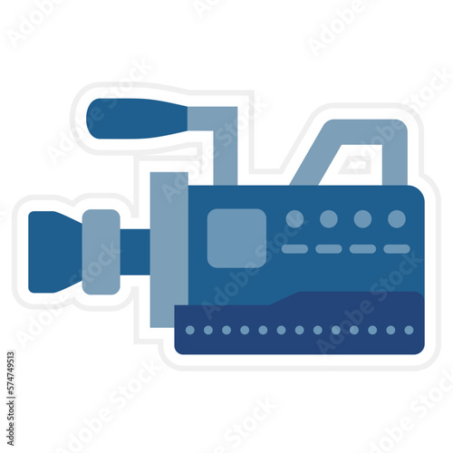 Video Camera Sticker Icon