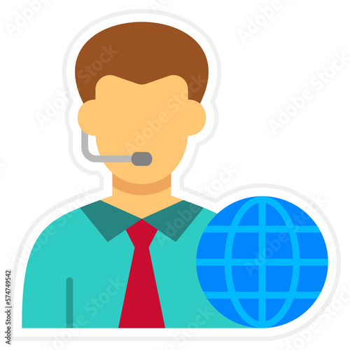 News Reporter Sticker Icon