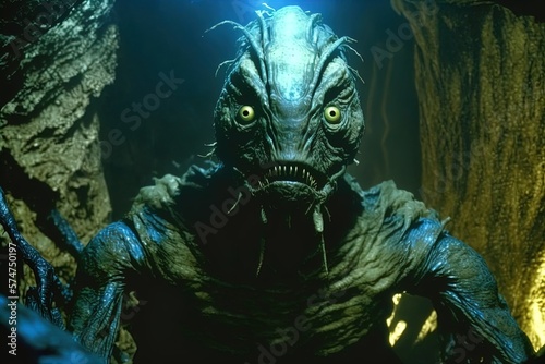 An alien being. Made with Generative AI.	