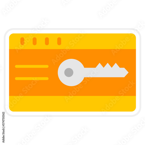 Keycard Sticker Icon