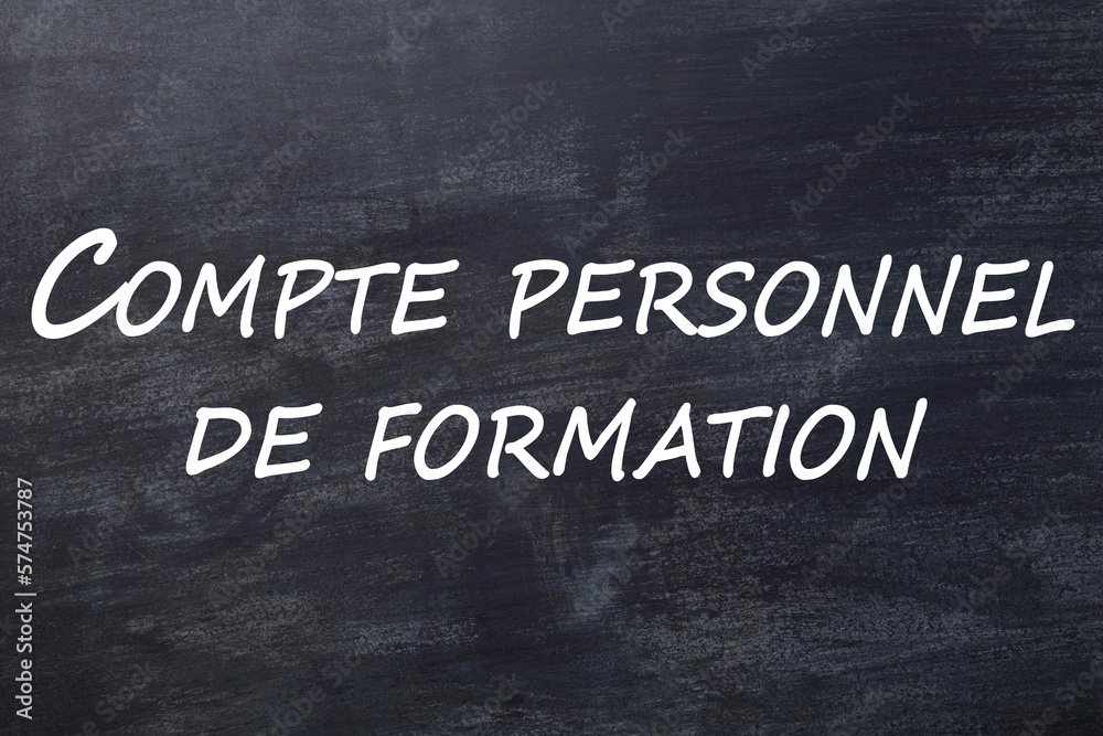 COMPTE PERSONNEL DE FORMATION CPF visual data 4