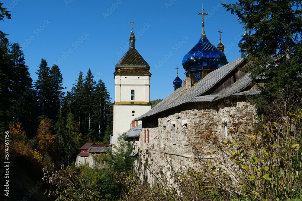 Manyava Skete of Exaltation of Holy Cross in Carpathian mountains, Ukraine