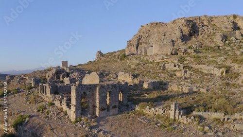 Ancient City Silyon in Antalya region, Turkey photo