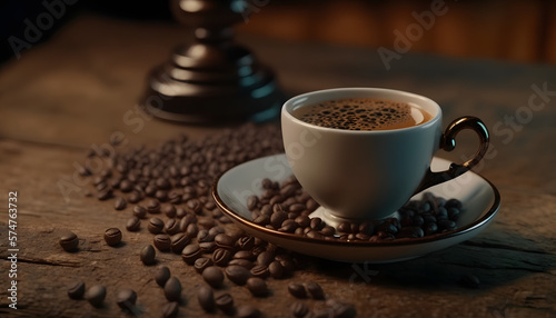 Coffe concept with coffee beans