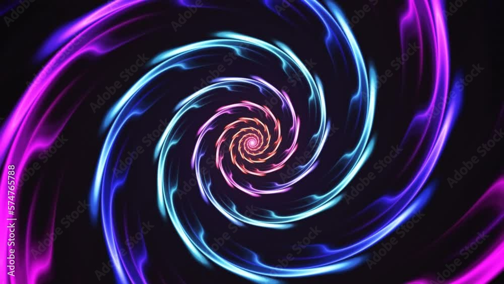 Neon vivid spiral rotating around small white dot in centre on black. Blue, purple, pink fluctuant fluid forming whirlpool. Abstract mesmerizing glowing rotating background. 4K UHD 4096x2304 Neon vivid spiral rotating around small white dot in centre on black. Blue, purple, pink fluctuant fluid forming whirlpool. Abstract mesmerizing glowing rotating background. 4K UHD 4096x2304