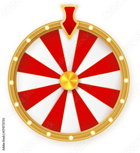 Fortune wheel for gambling and lottery win concept. Wheel fortune for game and win jackpot. photo