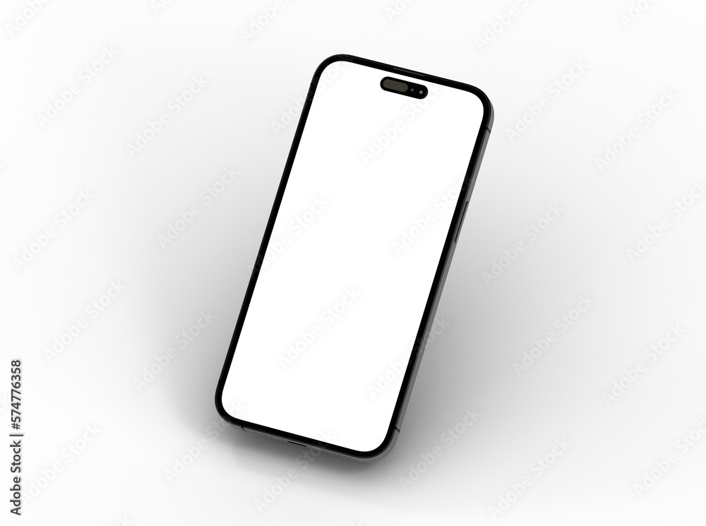 Mockup - 3d render illustration hand holding the white smartphone Mockup - 3d render illustration hand holding the white smartphone