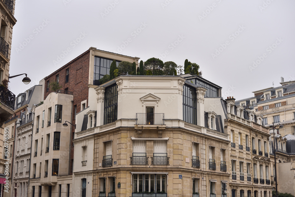 Apartment Buildings in 17th Arrondissement, Paris, France