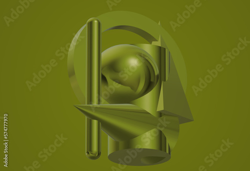 colorful geometric figures, illustration