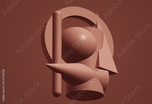 colorful geometric figures, illustration