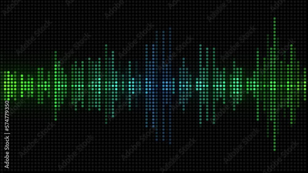 Audio Wave Spectrum Dots Colorful EQ Equalizer 