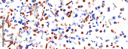 Confetti -  Red Blue White Confetti Confetti Overlay