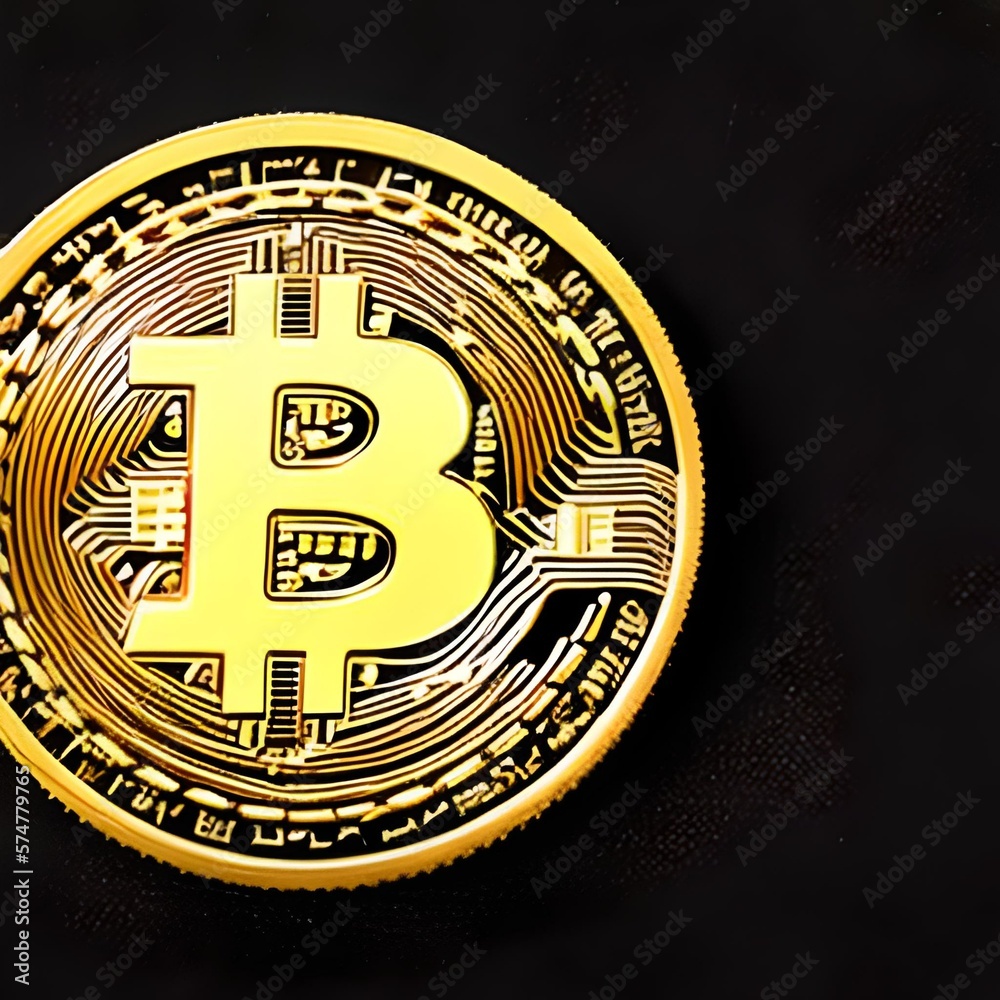 Fototapeta premium Bitcoin money - IA generativa