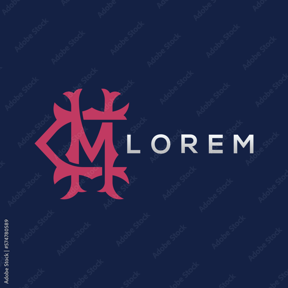 CM Gothic Letter Logo Design CM Gothic Letter Logo Design