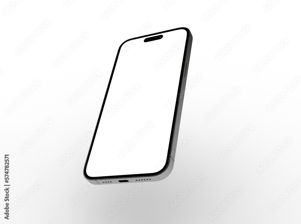 Naklejka premium Mock up of smartphone - 3d rendering
