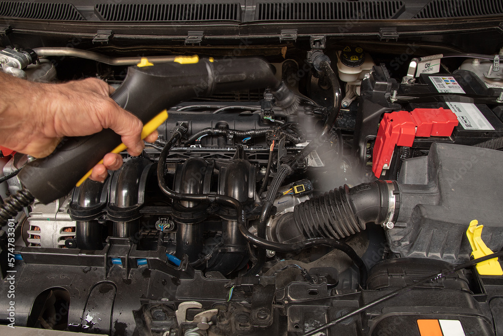 Motor steam cleaning: the use of high-temperature steam to remove dirt ...
