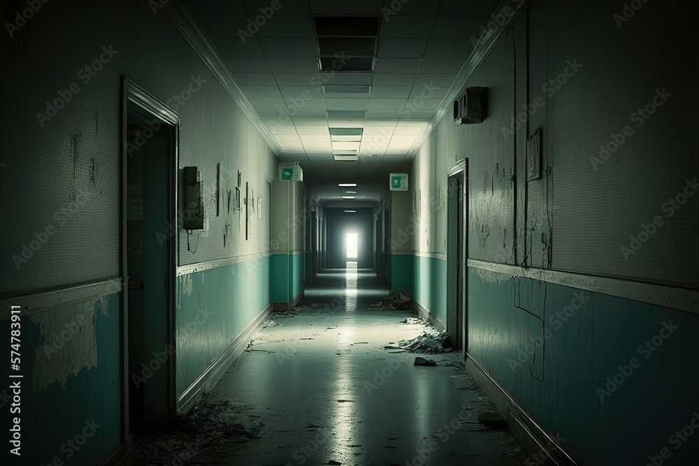 Hospital ward corridors