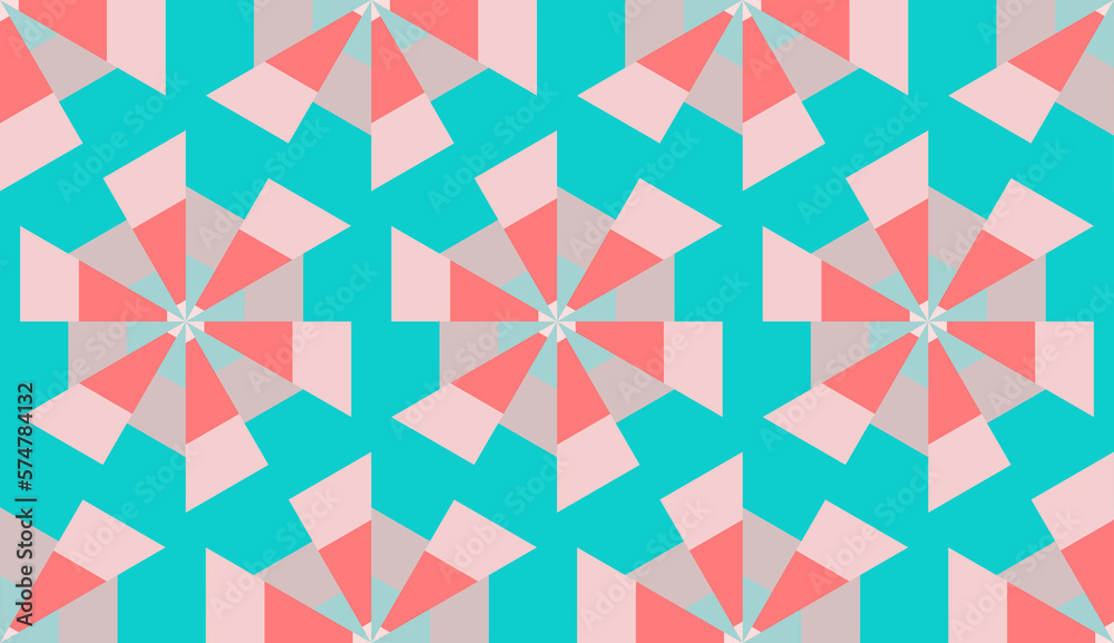 seamless pattern with triangles