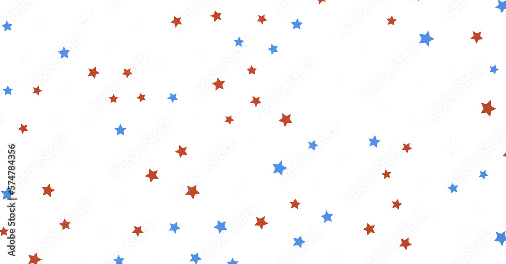 Stars - American national colors. USA Presidents Day, American Labor day, Memorial Day, US election concept.