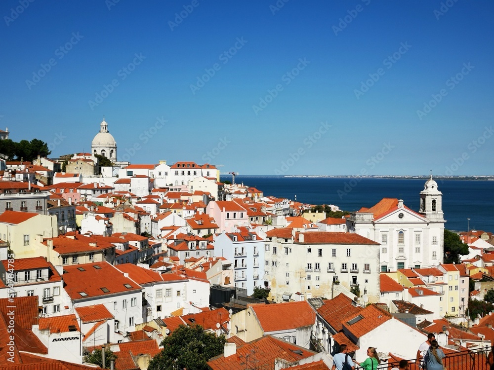 view of Lisbon old town
