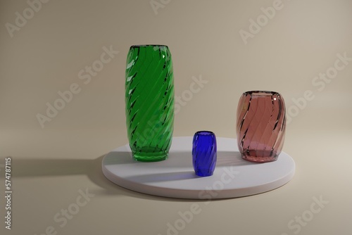 Vase en verre