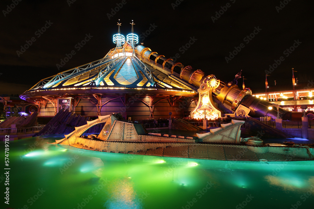 Fototapeta premium Parc à thème Disneyland Paris et Walt Disney Studios