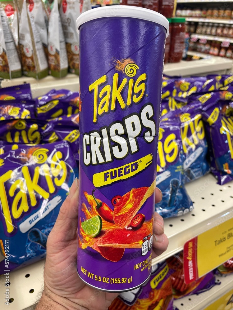 grocery store Takis crisps chips fuego Stock Photo Adobe Stock