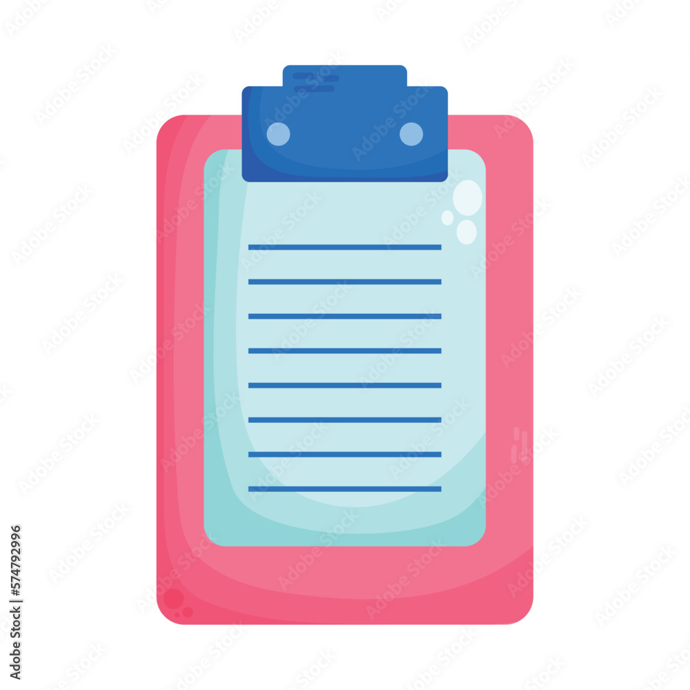 clipboard with paper document clipboard with paper document