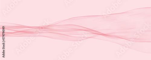 Pink soft wave background for cosmetics industry, liquid smoke flow.