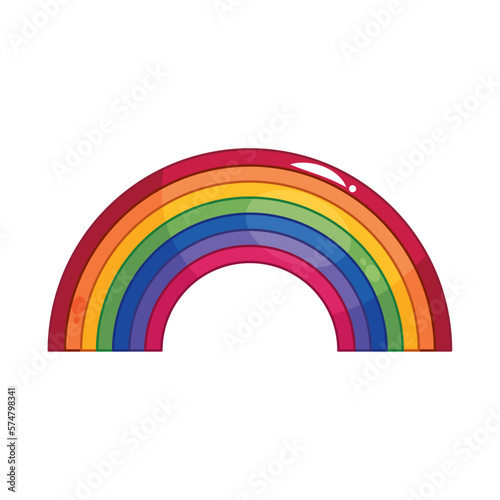 rainbow weather retro style