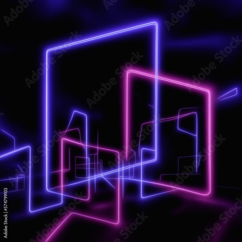 abstract background with glowing lines