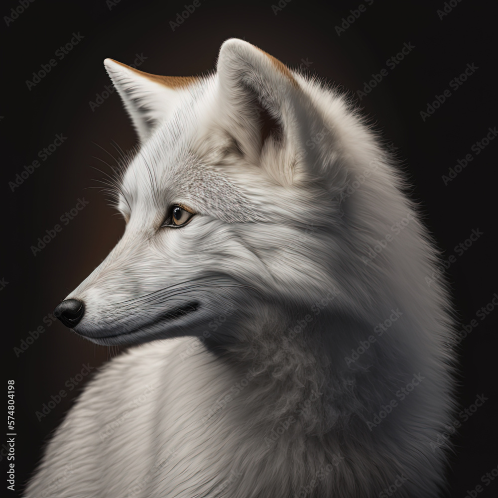 Generative AI. Arctic fox (Vulpes lagopus), also known as the white fox, polar fox, or snow fox.