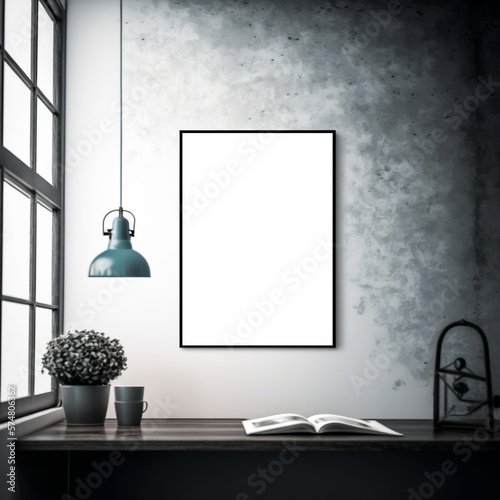 Creepy Frame Mockup Room with Horror-Themed Centerpiece Frame Design