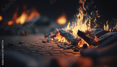 fire, bonfire, flames, heat, lava, volcano, heat, warming, ember, coal, burning wood