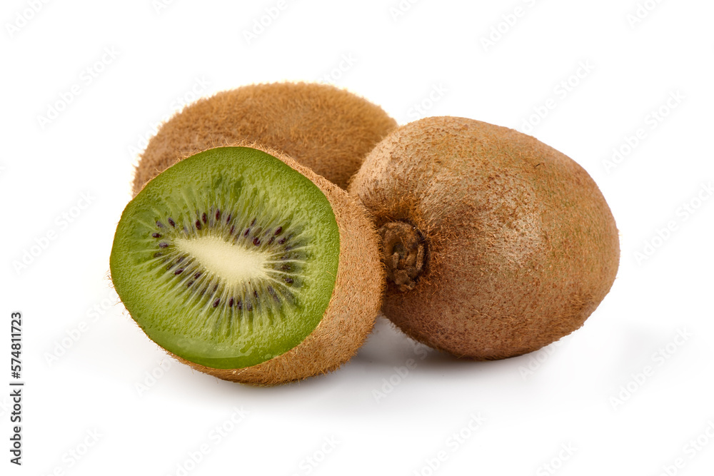 Juicy kiwi fruit, isolated on white background. Juicy kiwi fruit, isolated on white background.