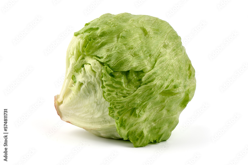 Fresh iceberg lettuce, isolated on white background. Fresh iceberg lettuce, isolated on white background.