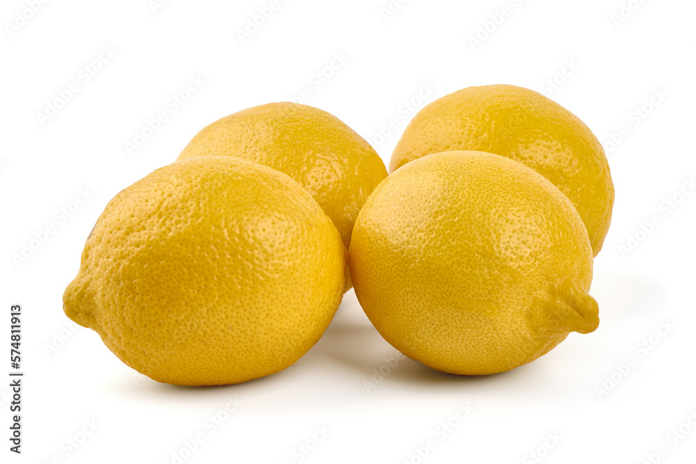 Fresh lemon, isolated on white background. Fresh lemon, isolated on white background.