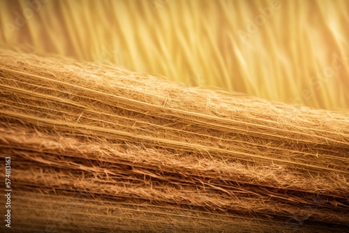 Close up background straw. Textures concept. Generative AI illustration
