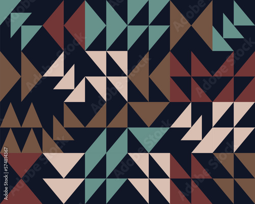 Abstract arrows retro seamless pattern. geometric background texture