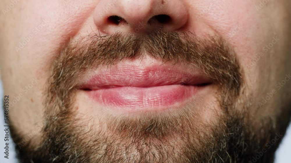 Smiling man portrait, Close up head shot portrait of middle aged bearded male with healthy white toothy smile looking at camera. Smiling man portrait, Close up head shot portrait of middle aged bearded male with healthy white toothy smile looking at camera.