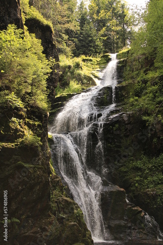 Fototapeta Naklejka Na Ścianę i Meble -  kamienczyk waterfall in the polish mountains
