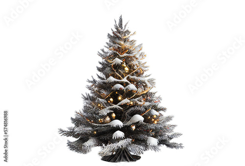 christmas tree isolated, generative ai