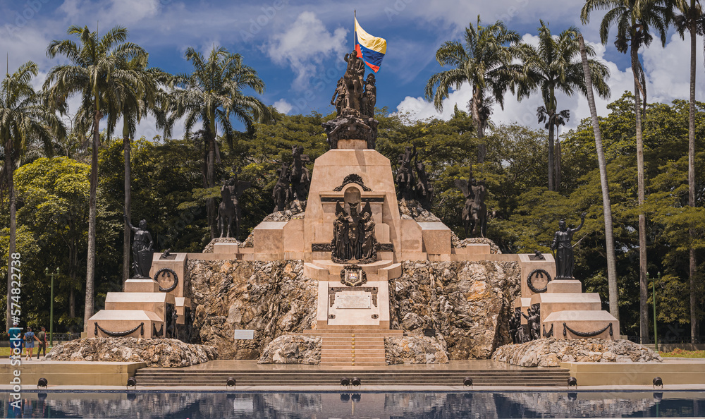 altar of the homeland   of the field of Carabobo. historical monument located in the Paseo Campo Carabobo in the Libertador Municipality in the Carabobo State, in north central Venezuela.