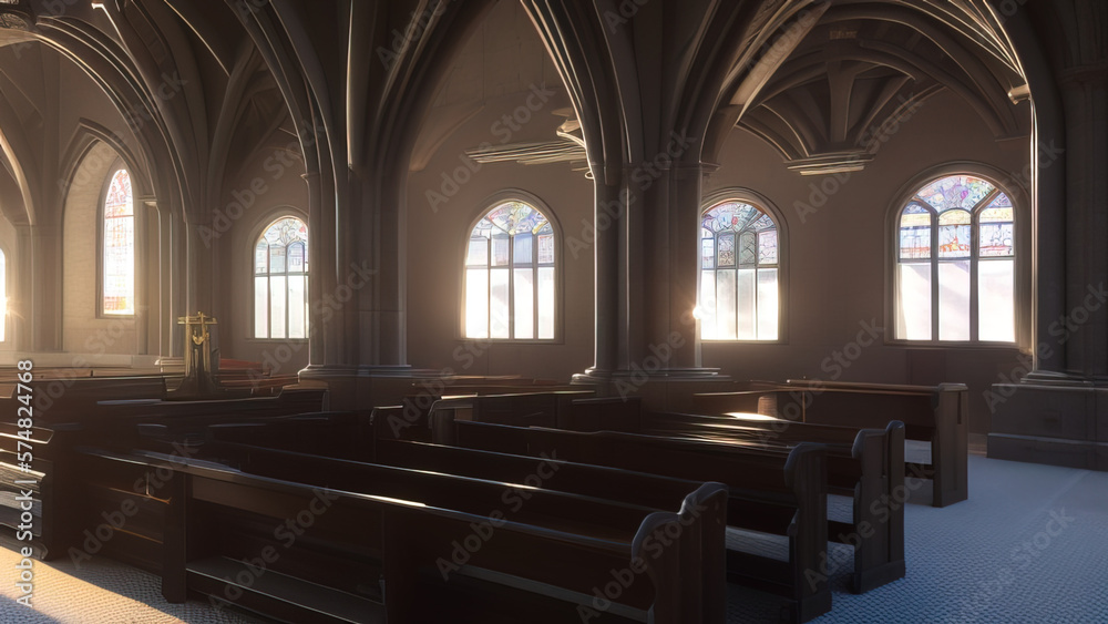 The Resilience of a Church: A Testament to Human Perseverance and Faith, Generative AI