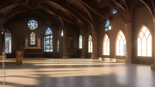 The Grandeur of a Church  A Timeless Symbol of Reverence and Piety  Generative AI