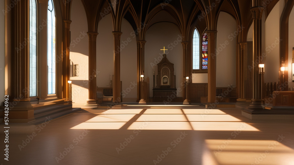 The Holiness of a Church: A Place to Seek Solace and Guidance, Generative AI