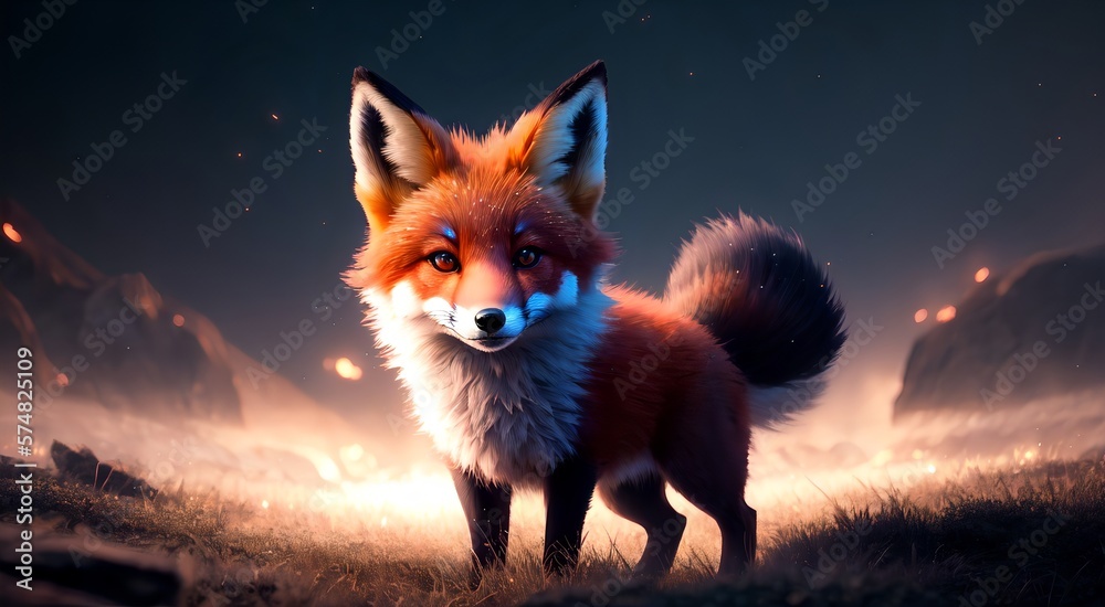 Cute Young Fox [AI Generative]