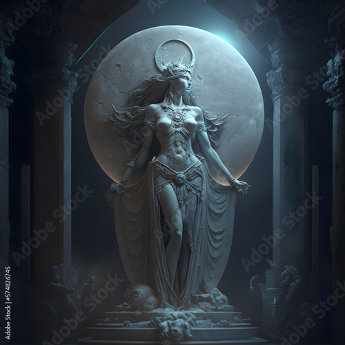 Moon as a goddess
