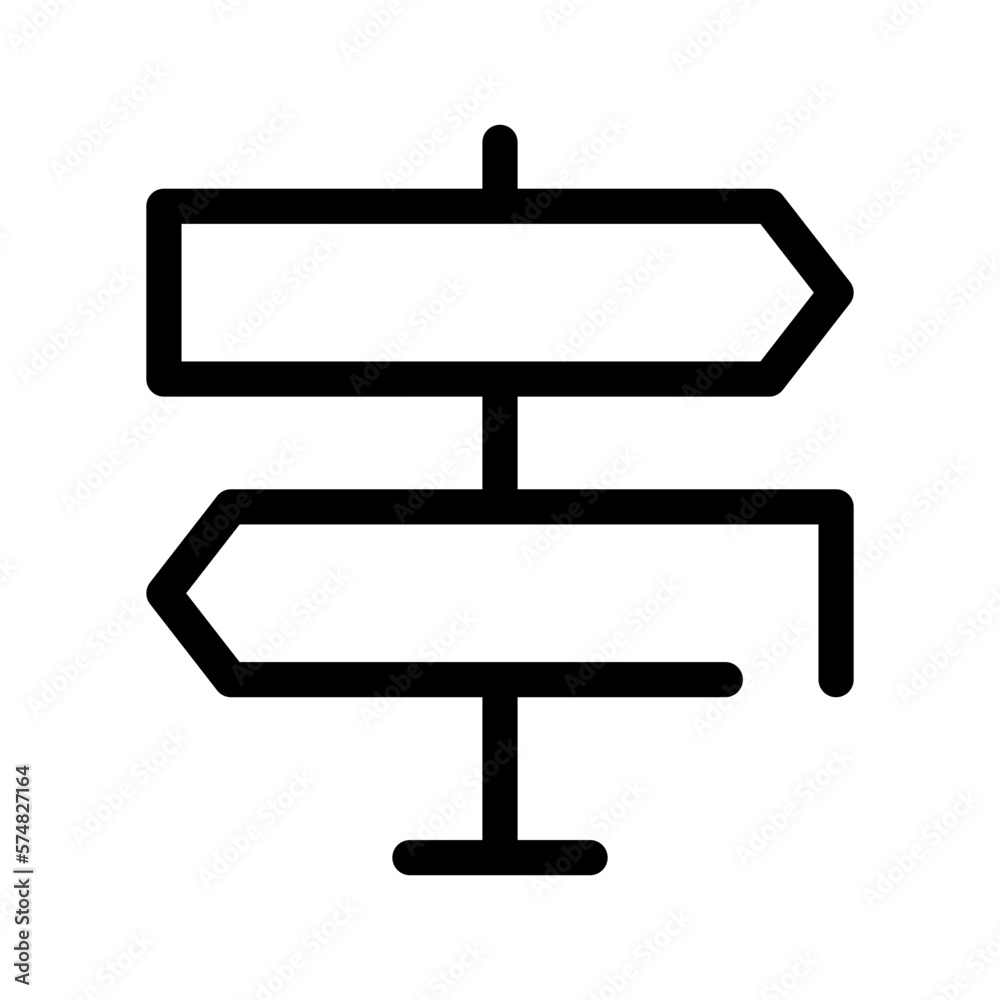 Signposts Icon Vector Symbol Design Illustration Signposts Icon Vector Symbol Design Illustration