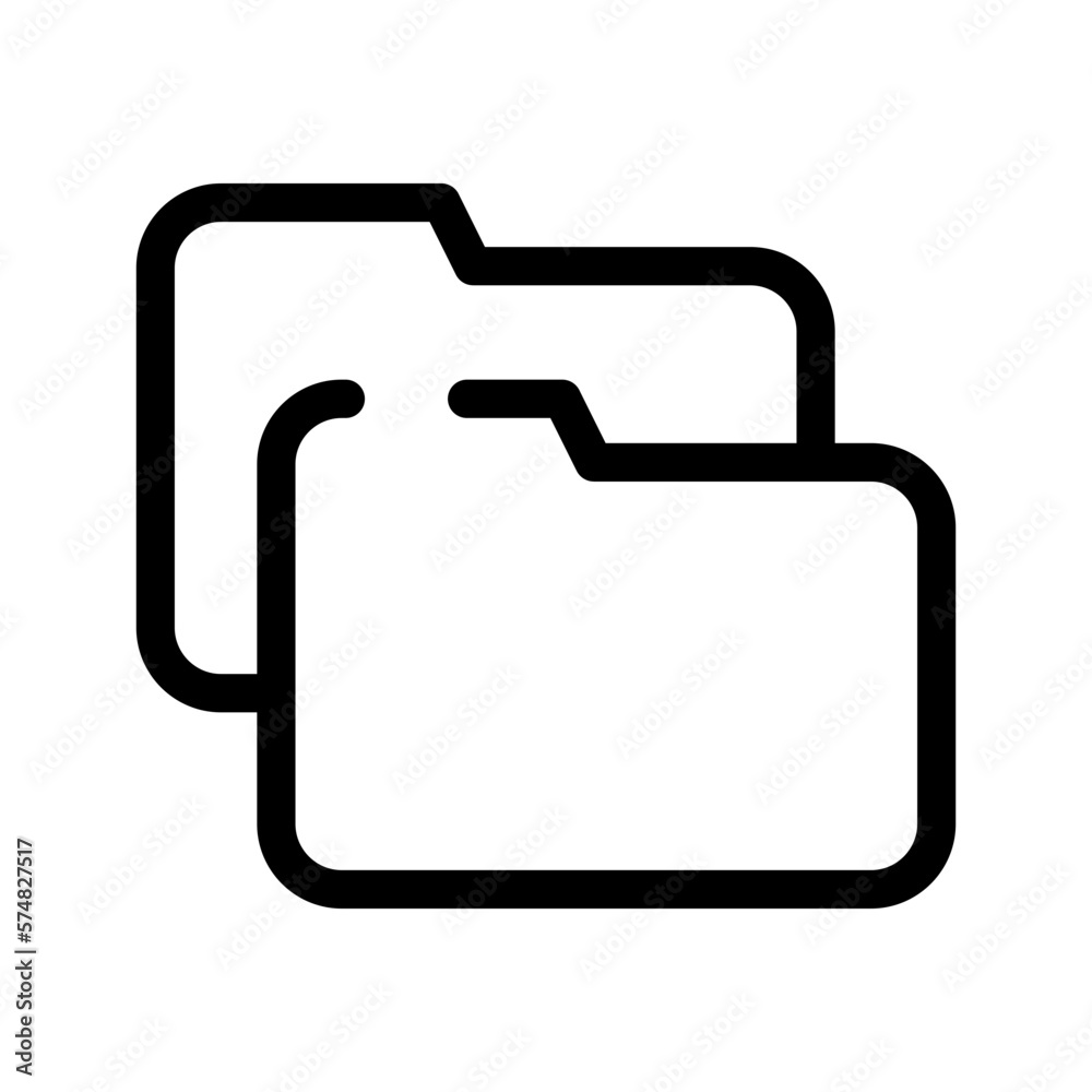 Folders Icon Vector Symbol Design Illustration Folders Icon Vector Symbol Design Illustration
